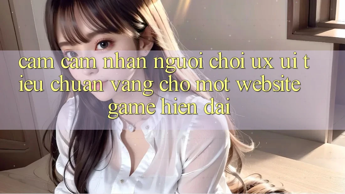 Cảm cảm nhận Người chơi (UX/UI) – Tiêu Chuẩn Vàng Cho Một Website Game Hiện Đại