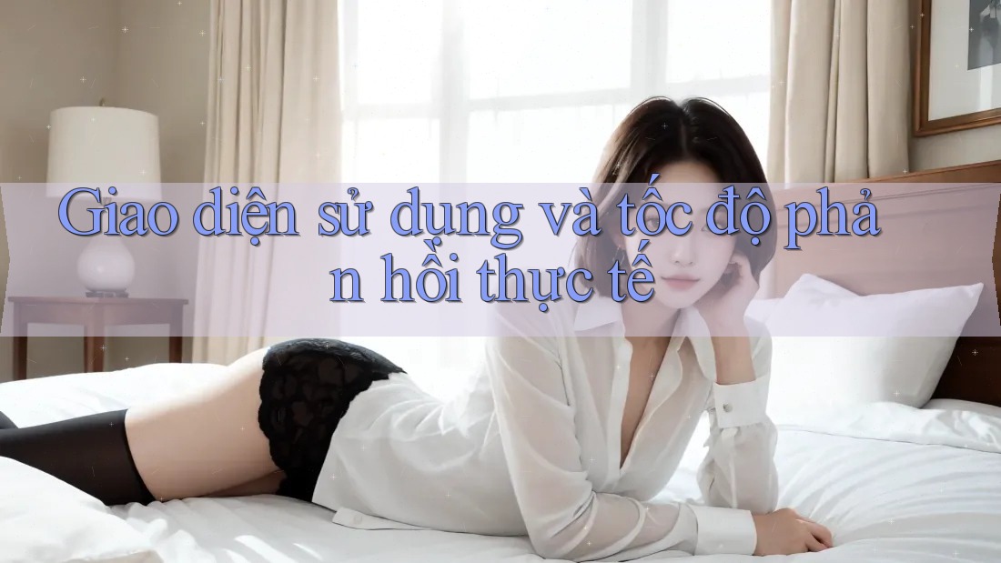 Giao diện sử dụng và tốc độ phản hồi thực tế