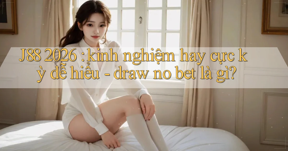 J88 2026 kinh nghiệm hay cực kỳ dễ hiểu   draw no bet là gì