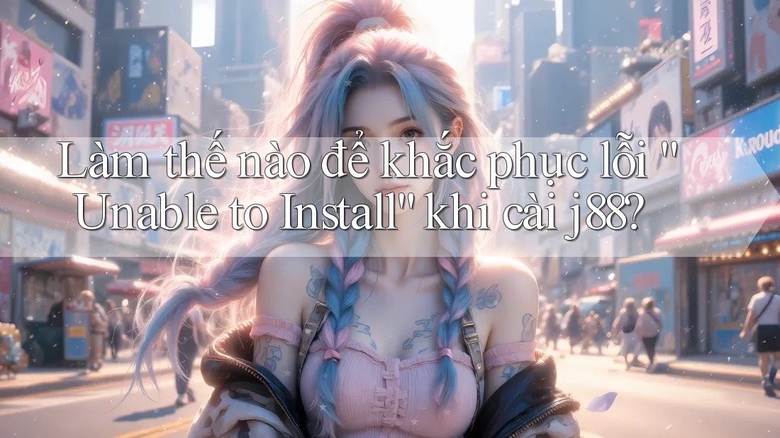 Làm thế nào để khắc phục lỗi “Unable to Install” khi cài j88?