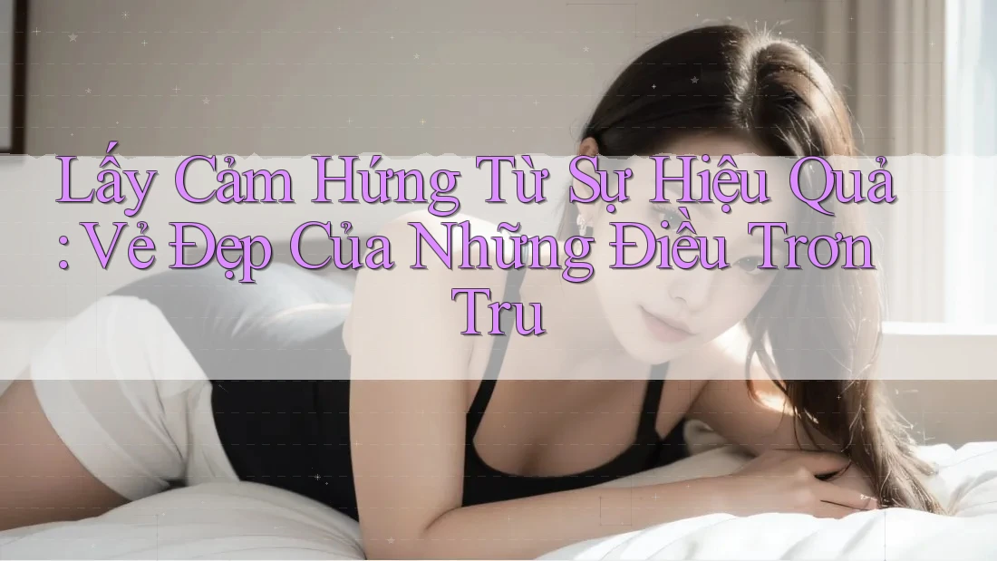Lấy Cảm Hứng Từ Sự Hiệu Quả: Vẻ Đẹp Của Những Điều Trơn Tru