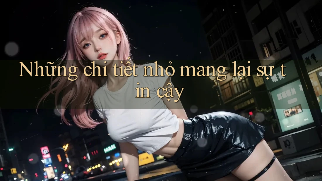 Những chi tiết nhỏ mang lại sự tin cậy Những chi tiết nhỏ mang lại sự tin cậy