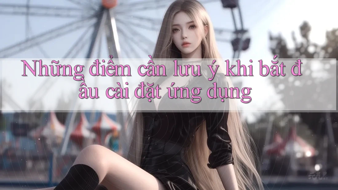 Những điểm cần lưu ý khi bắt đầu cài đặt ứng dụng
