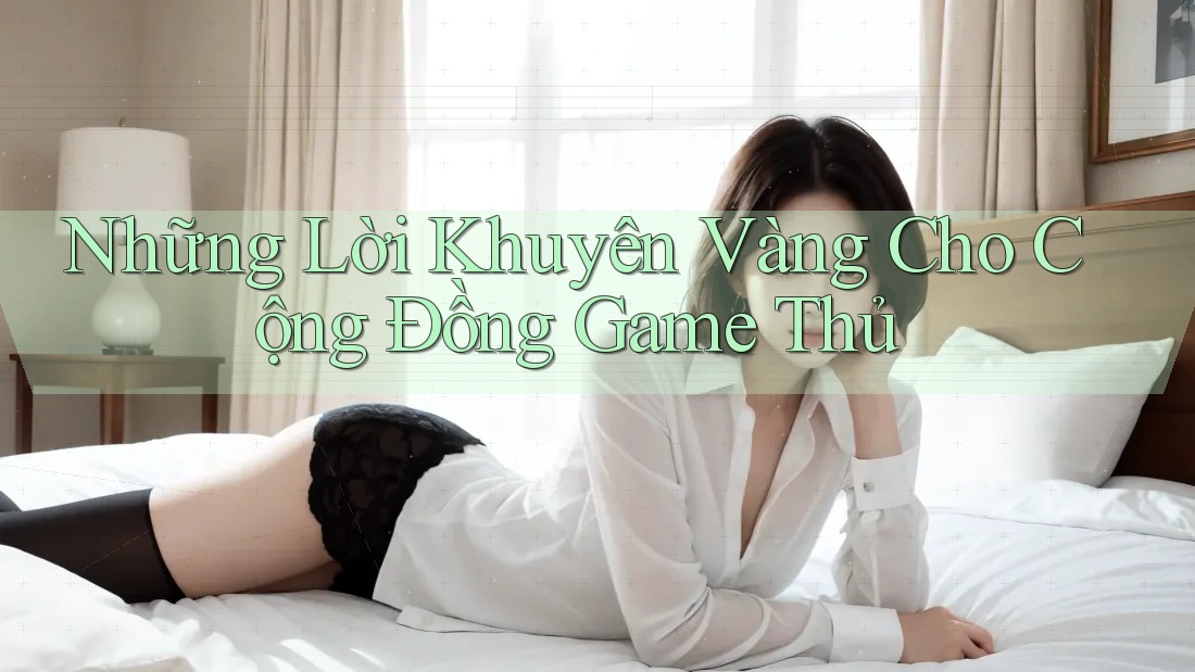 Những Lời Khuyên Vàng Cho Cộng Đồng Game Thủ