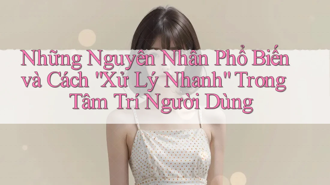Những Nguyên Nhân Phổ Biến và Cách “Xử Lý Nhanh” Trong Tâm Trí Người Dùng