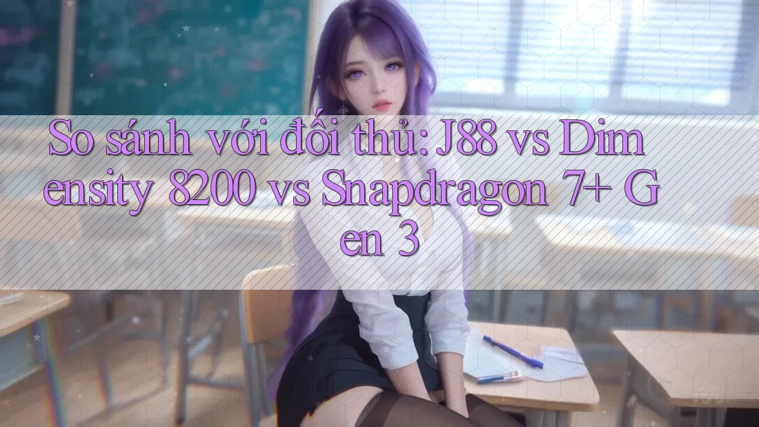 So sánh với đối thủ: J88 vs Dimensity 8200 vs Snapdragon 7+ Gen 3 So sánh với đối thủ: J88 vs Dimensity 8200 vs Snapdragon 7+ Gen 3