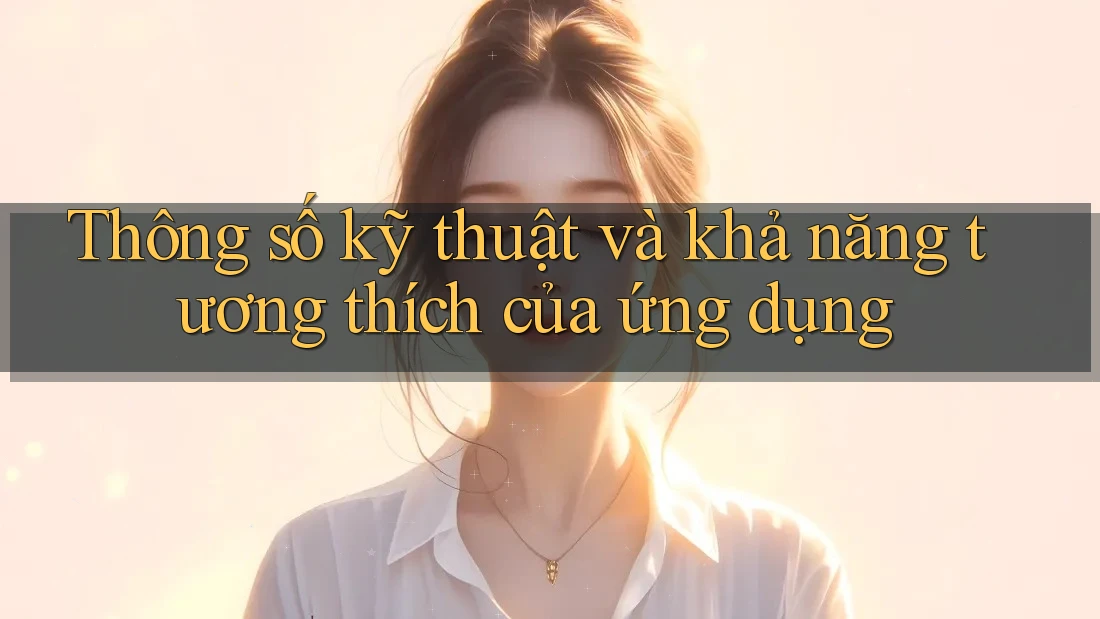 Thông số kỹ thuật và khả năng tương thích của ứng dụng Thông số kỹ thuật và khả năng tương thích của ứng dụng